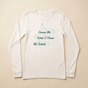 T-shirt unisex a maniche lunghe Bella + Canvas personalizzata