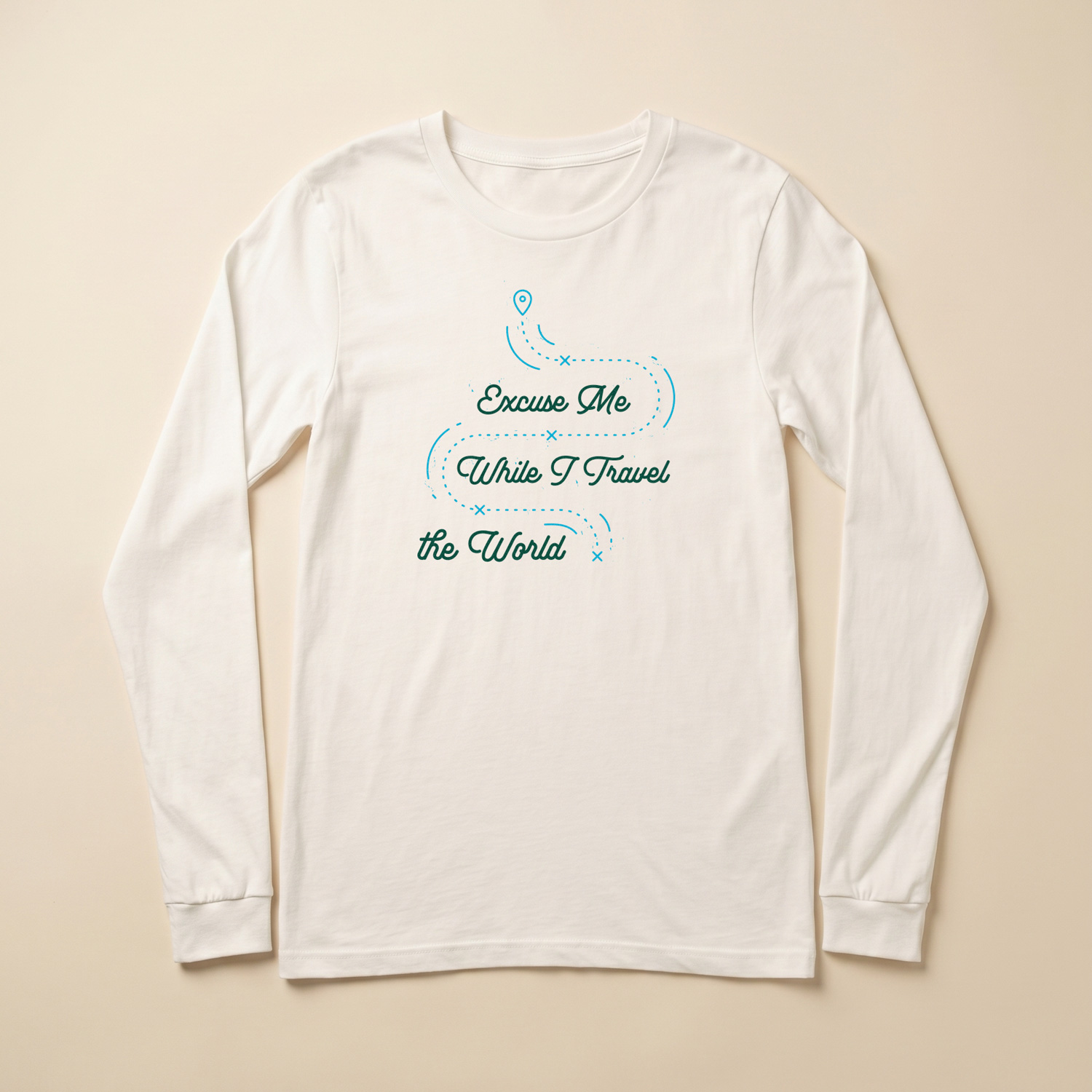 ID 5417 Unisex Long Sleeve Tee Bella + Canvas 3501 - 356