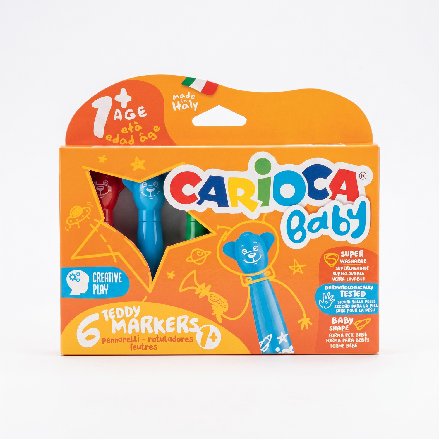 Carioca Teddy Markers Set 6 Colours Carioca Teddy Markers Set 6 Colours