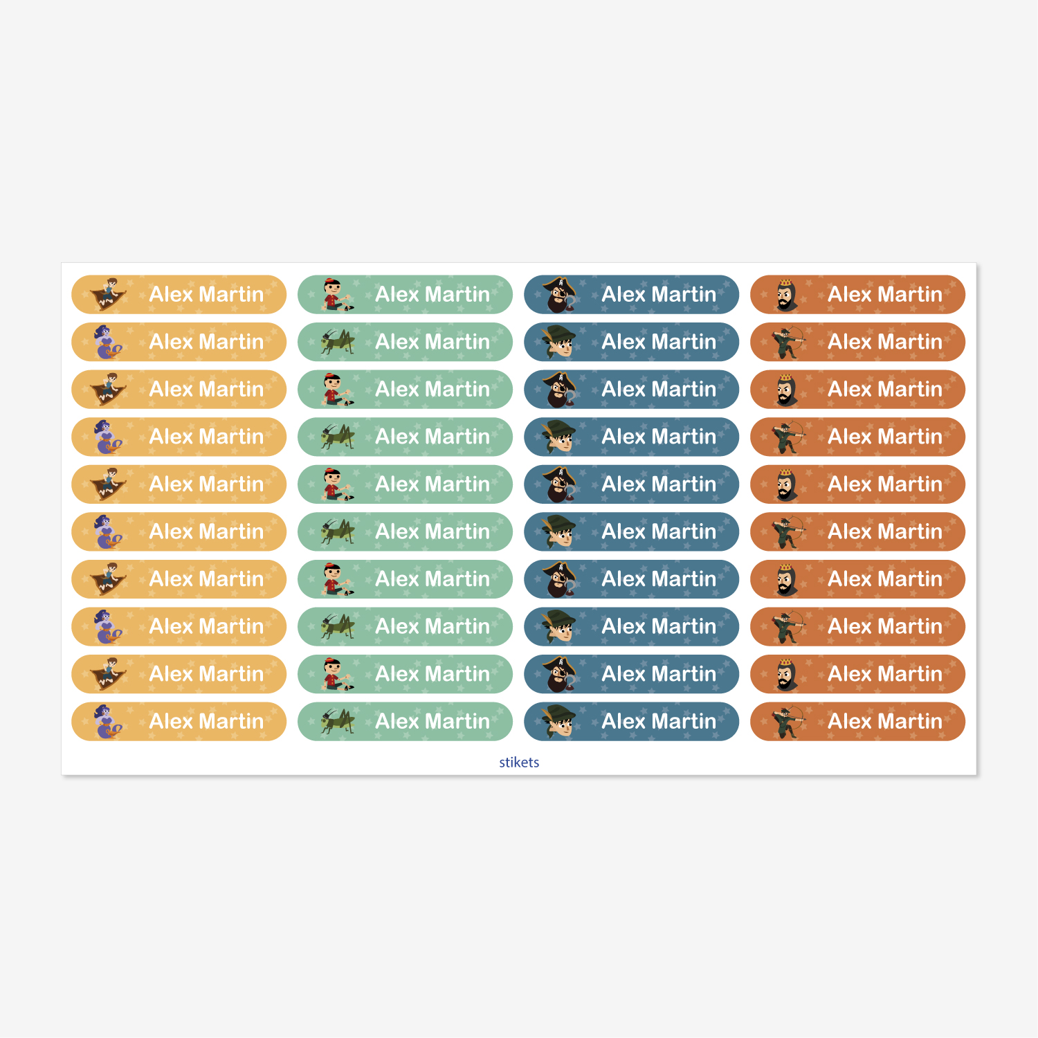 Small Thematic Stickers
