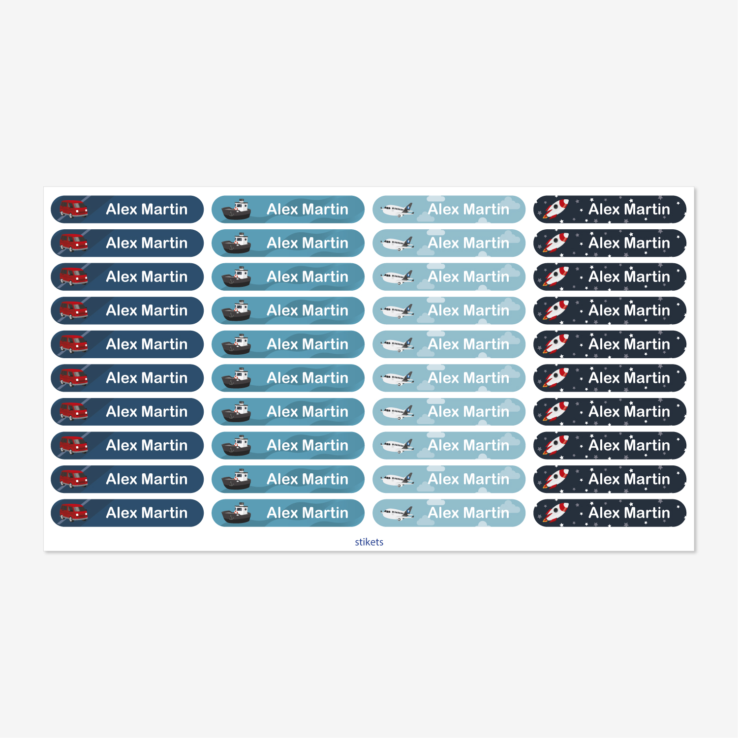 Small Thematic Stickers