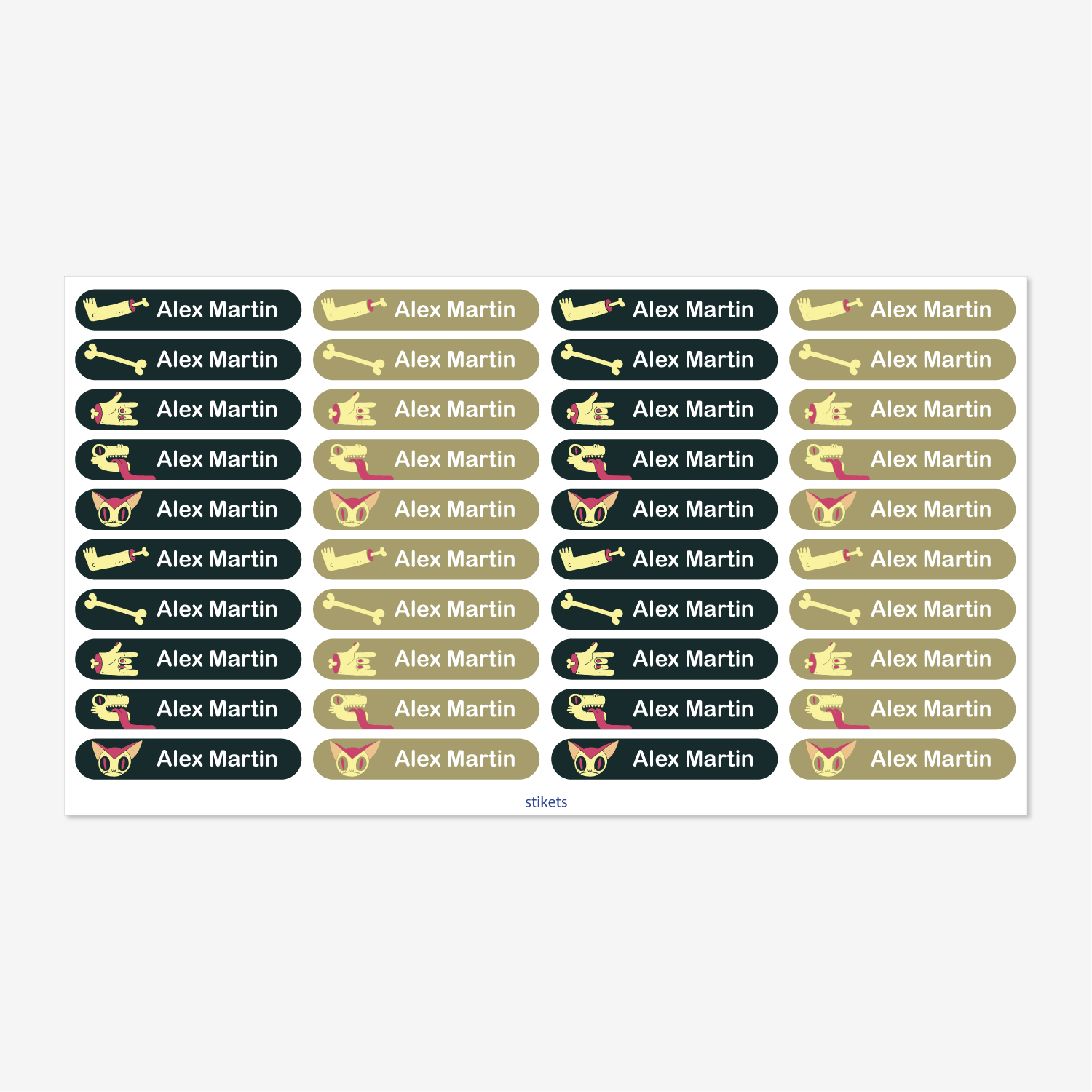 Small Thematic Stickers