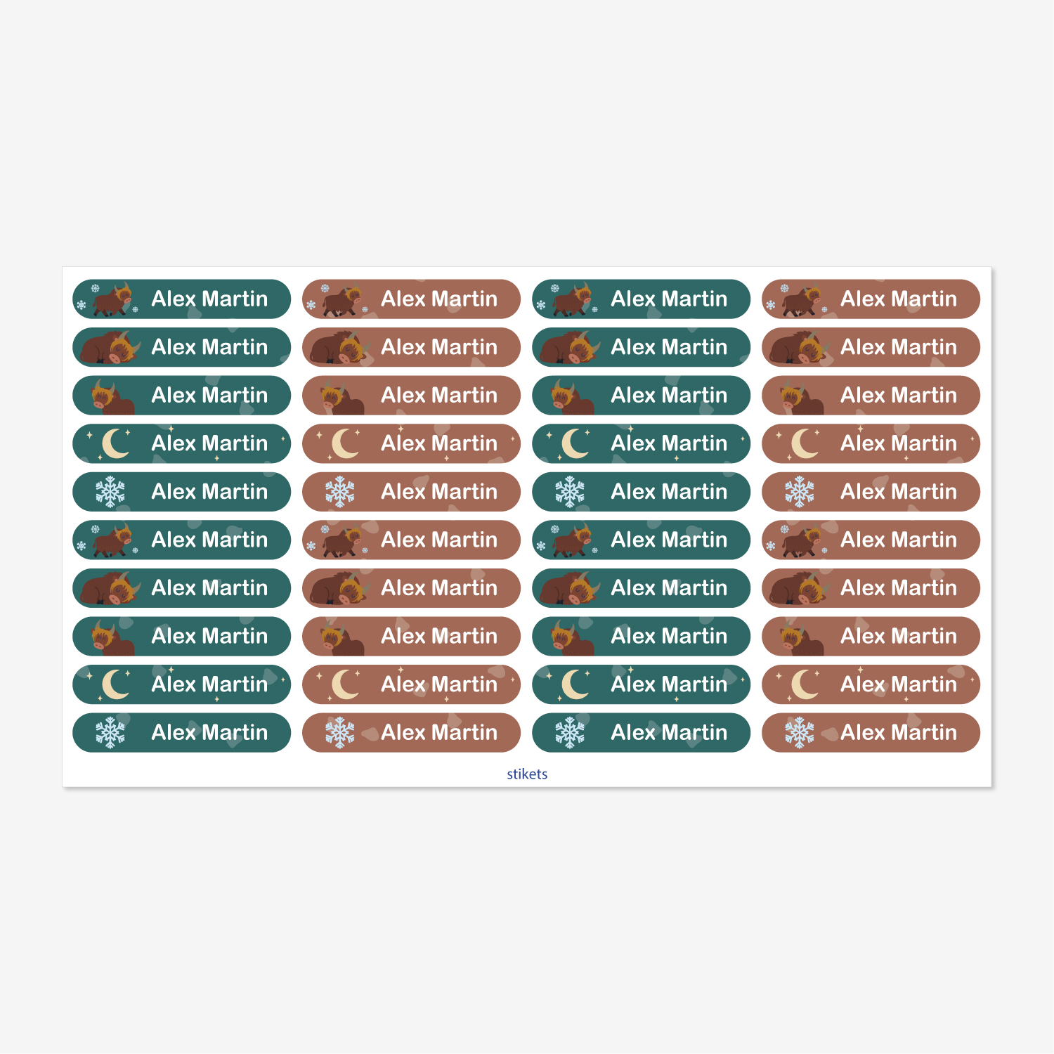 Small Thematic Stickers