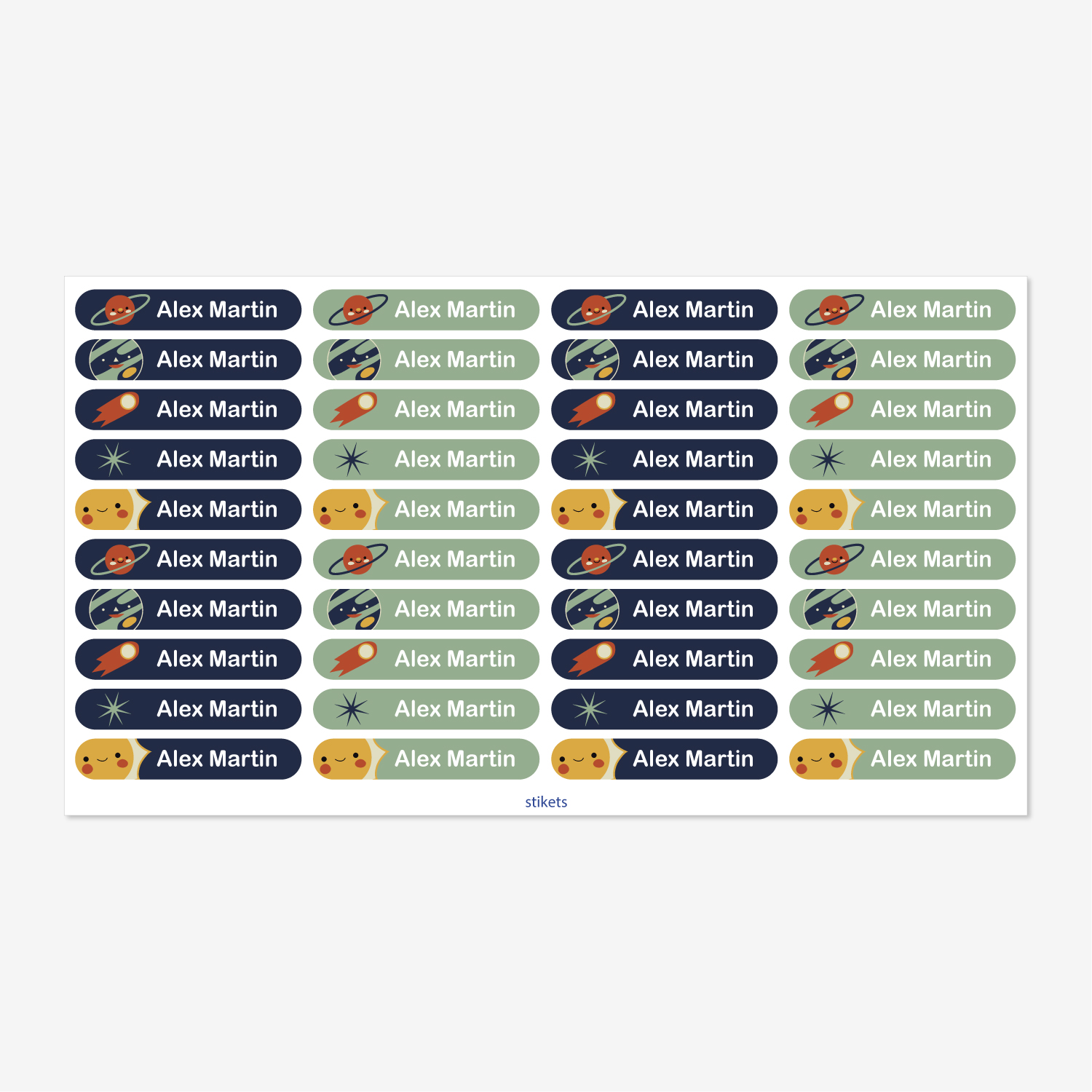 Small Thematic Stickers