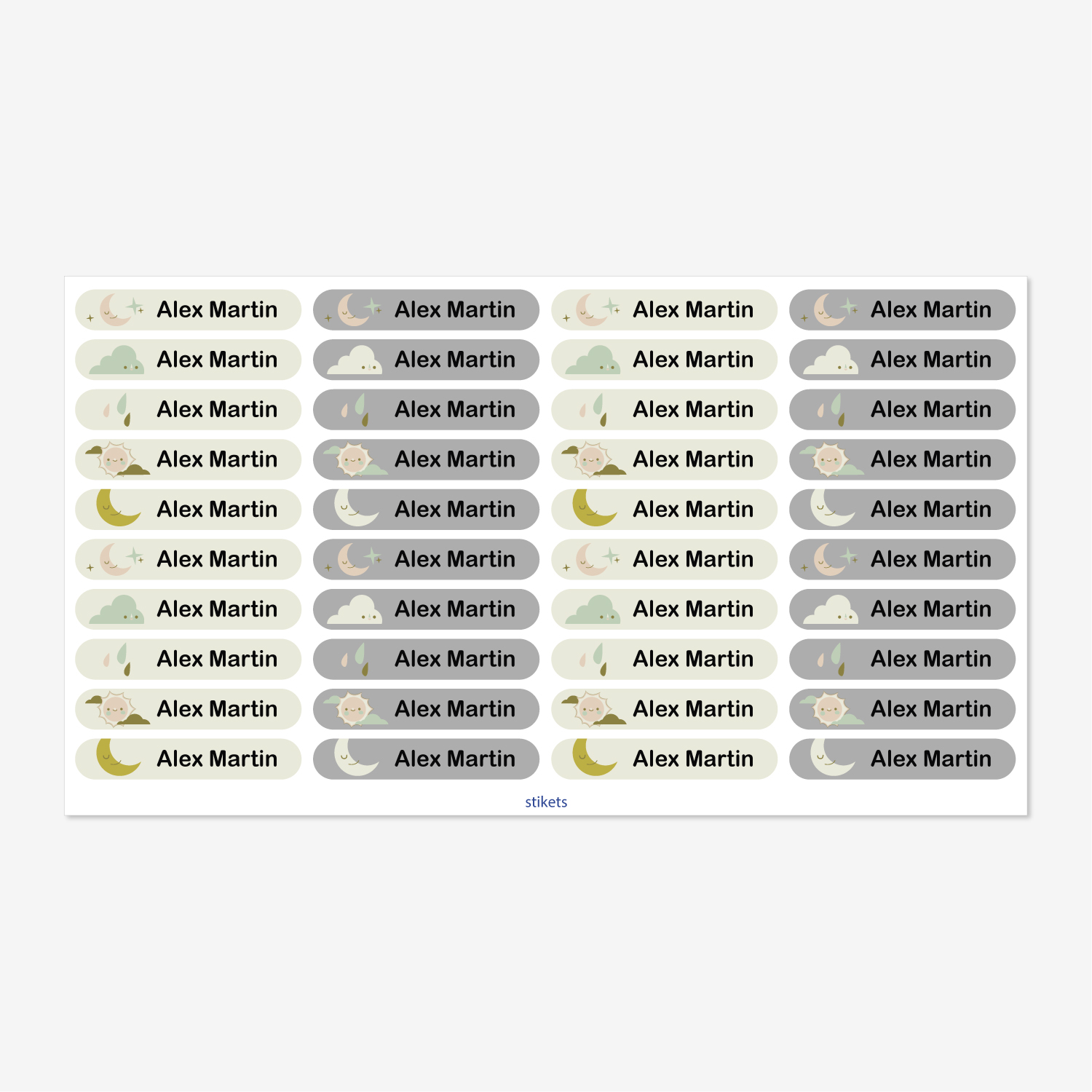 Small Thematic Stickers