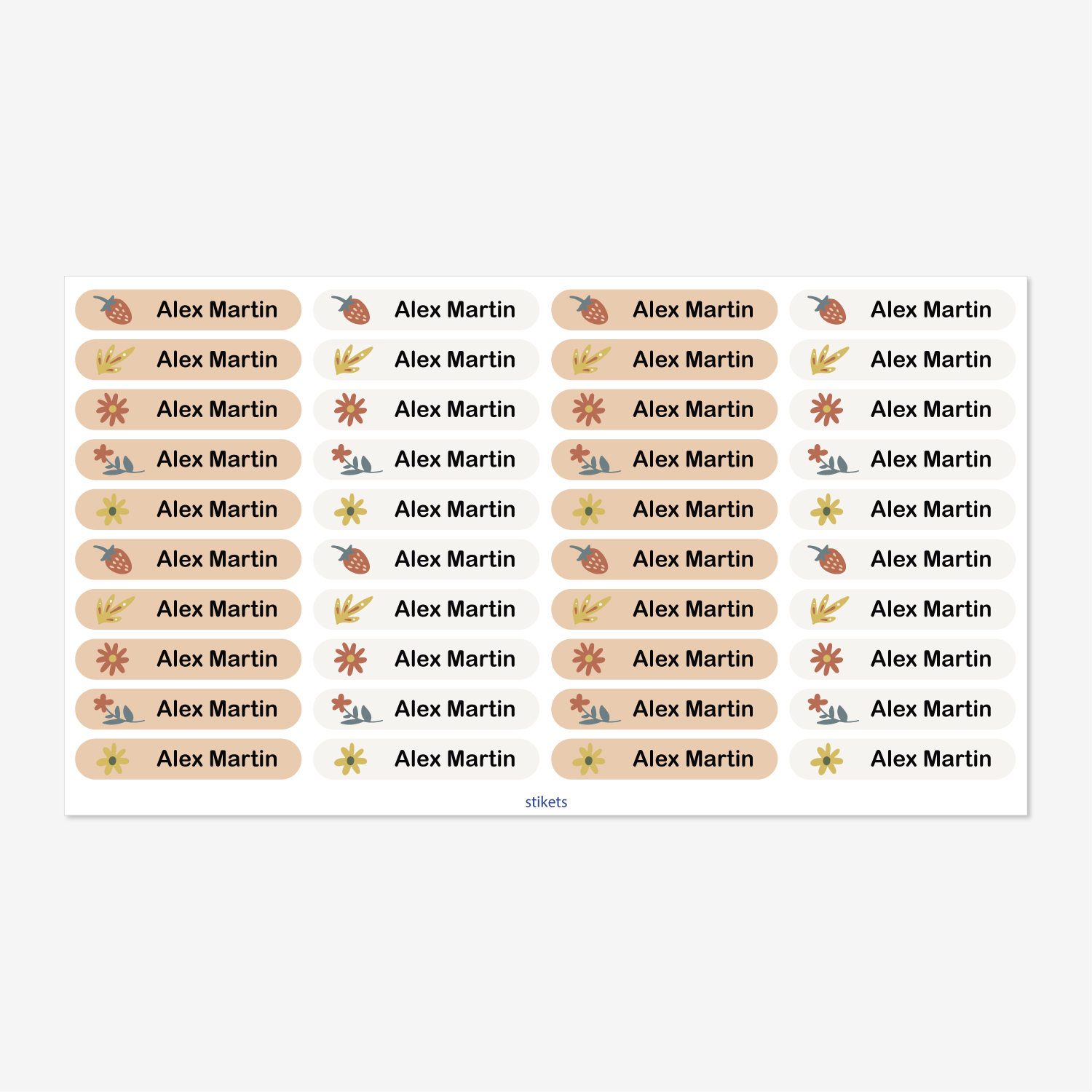 Small Thematic Stickers