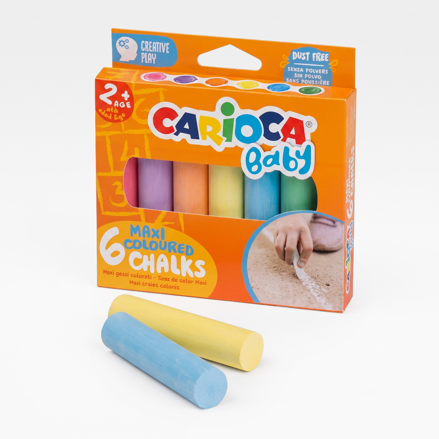 Carioca Maxi Baby Kreide – 6er-Pack