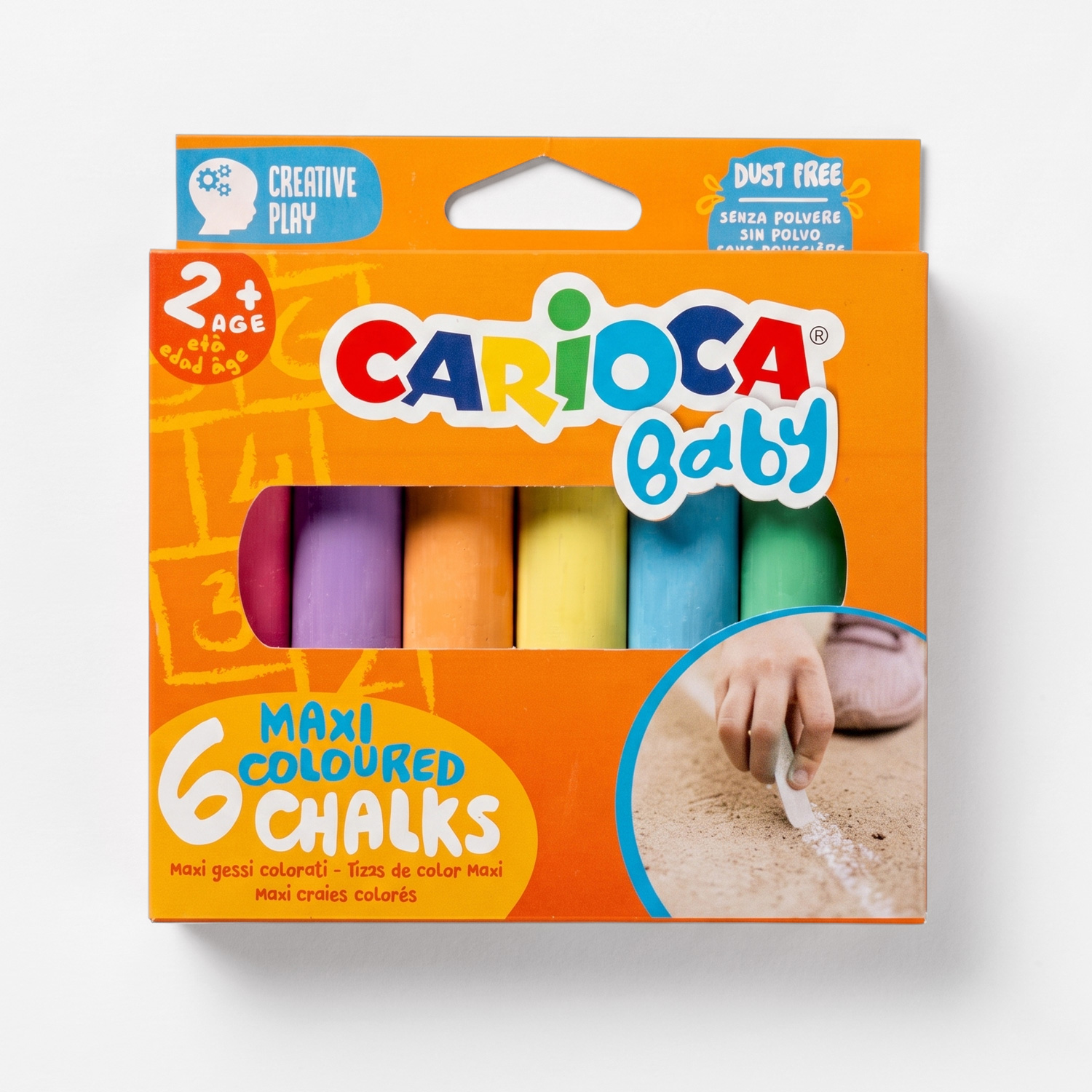 Carioca Maxi Baby Kreide – 6er-Pack