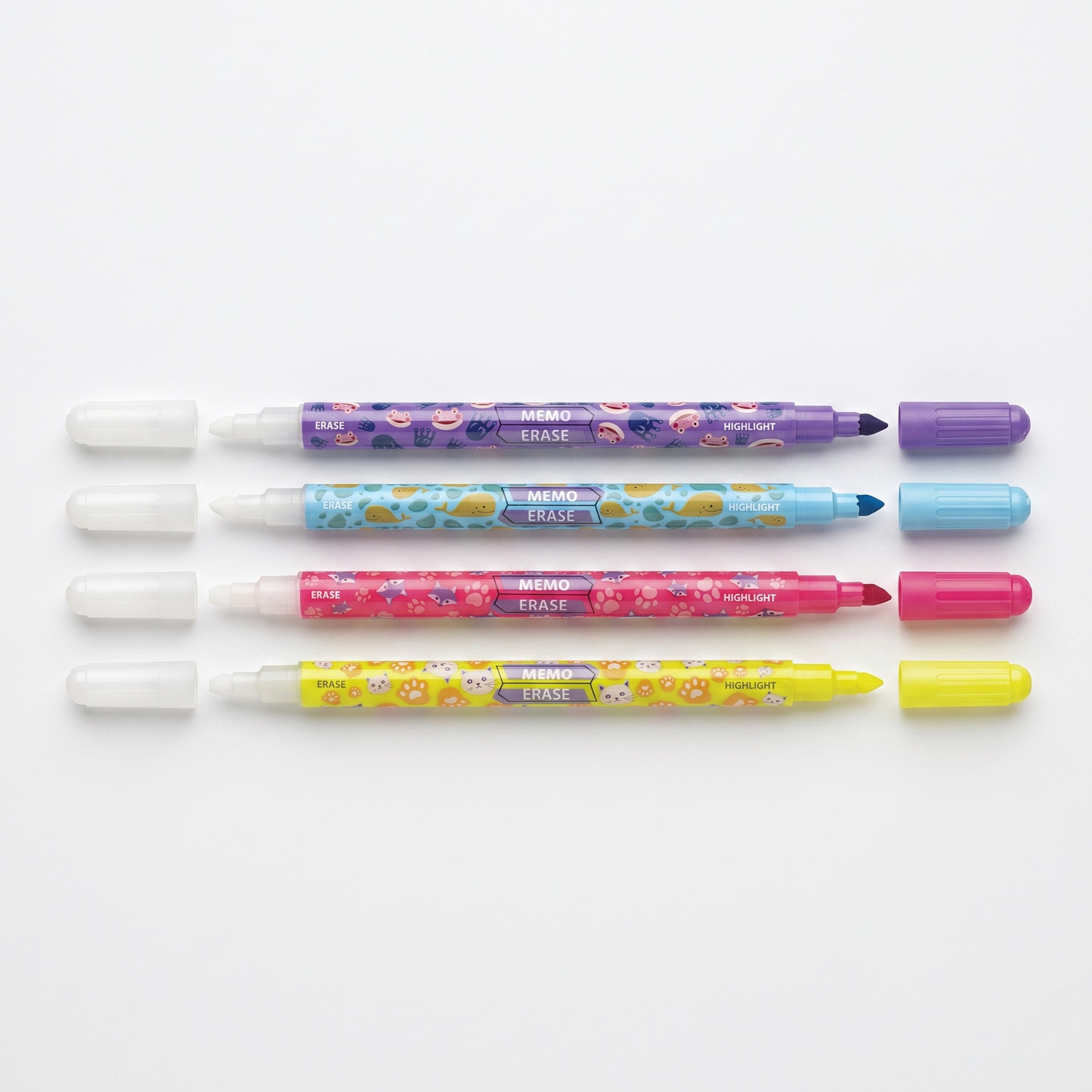 Set of 4 CARIOCA Memo Erase erasable highlighters Set of 4 CARIOCA Memo Erase erasable highlighters