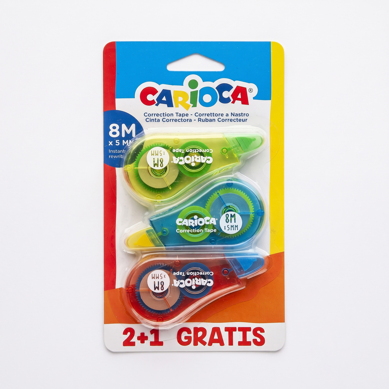 Carioca 2+1 Correction Tape Pack Carioca 2+1 Correction Tape Pack