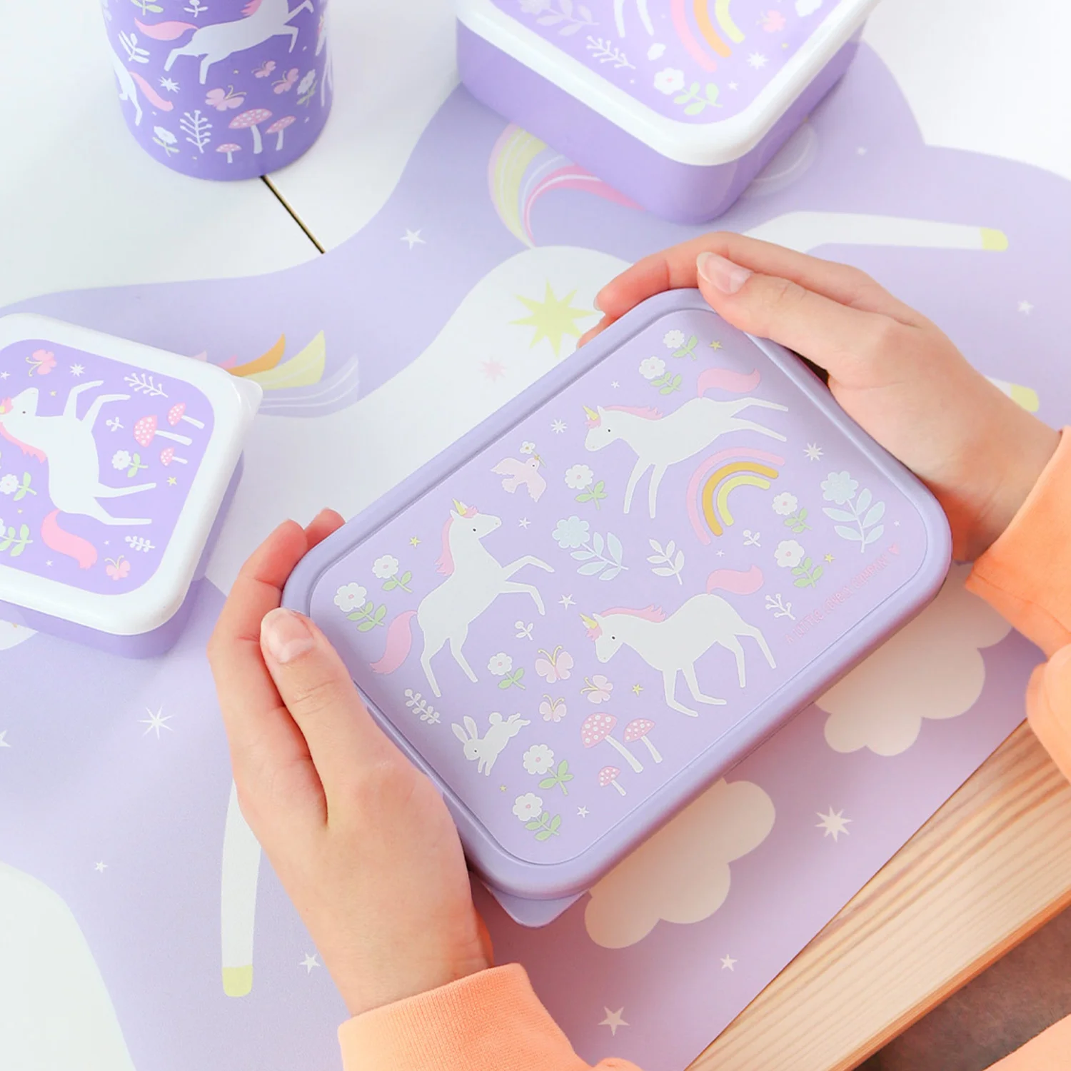 A Little Lovely Company Stainless Steel Lunchbox Unicorn Dreams A Little Lovely Company Stainless Steel Lunchbox Unicorn Dreams