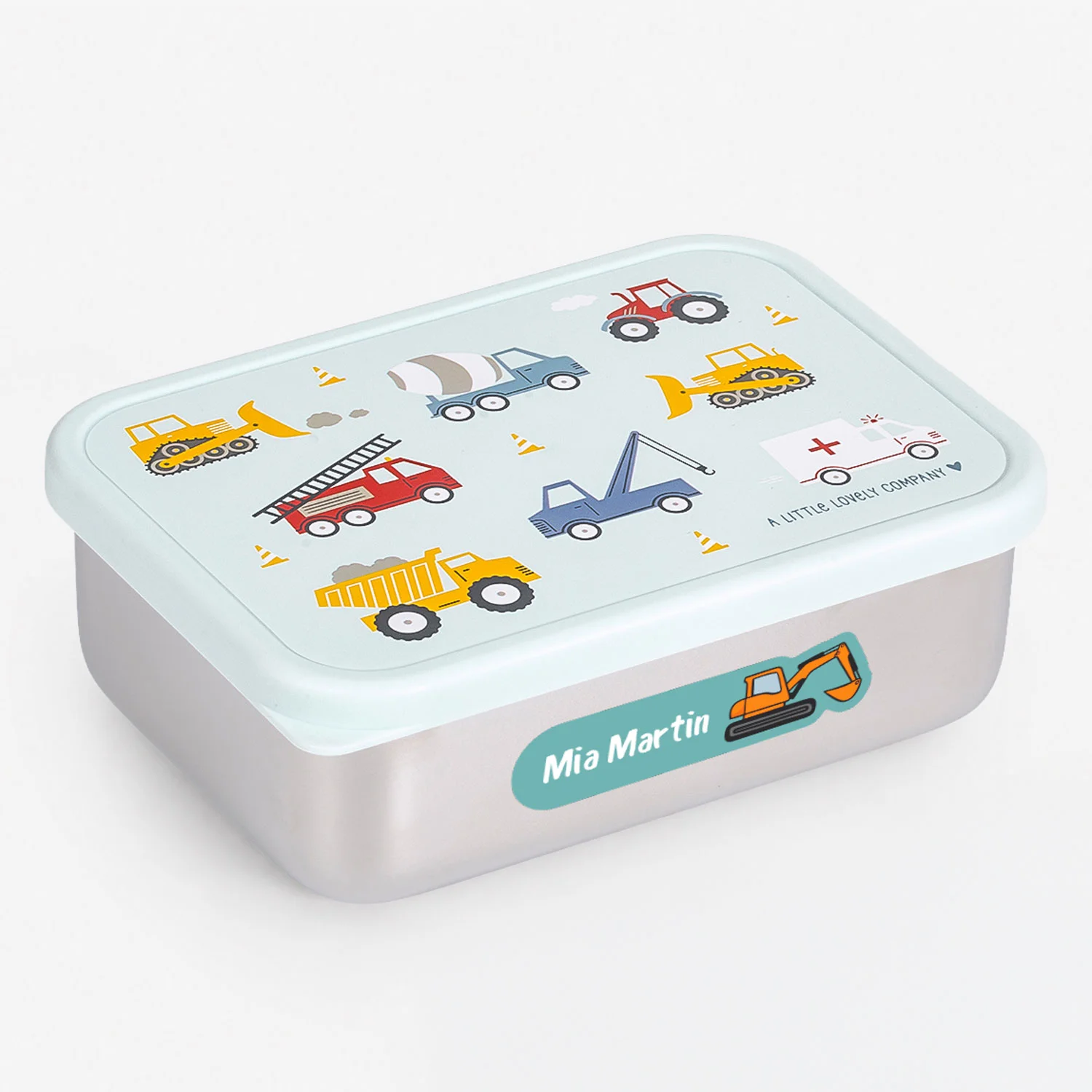 A Little Lovely Company Stainless Steel Lunchbox Vehicles