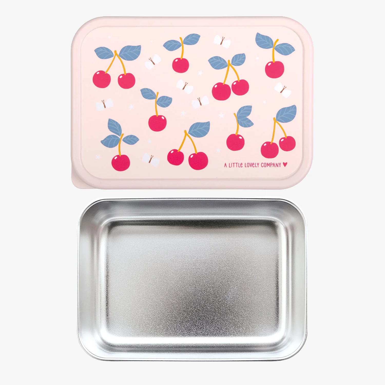 A Little Lovely Company Stainless Steel Lunchbox Cherries A Little Lovely Company Stainless Steel Lunchbox Cherries