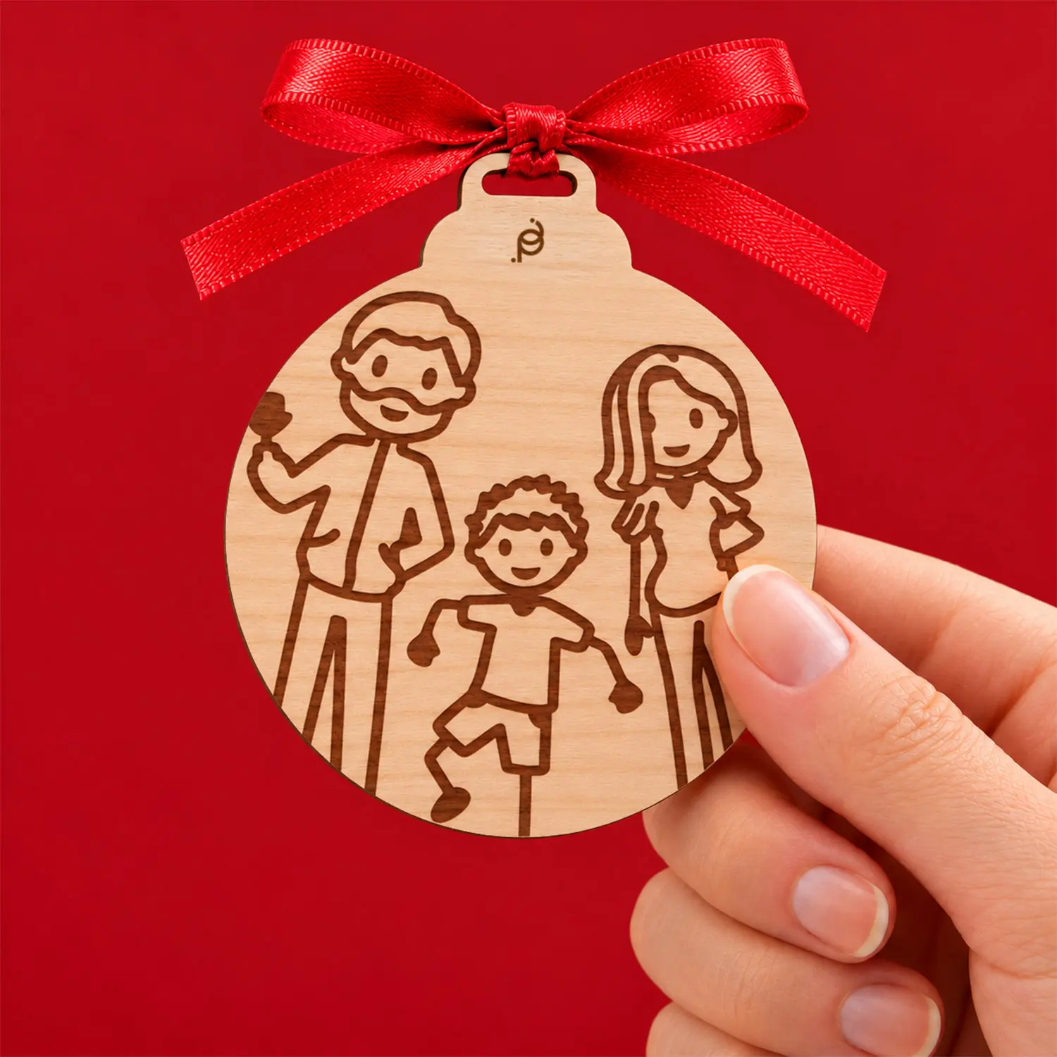 Wooden Christmas Baubles With Your Originals