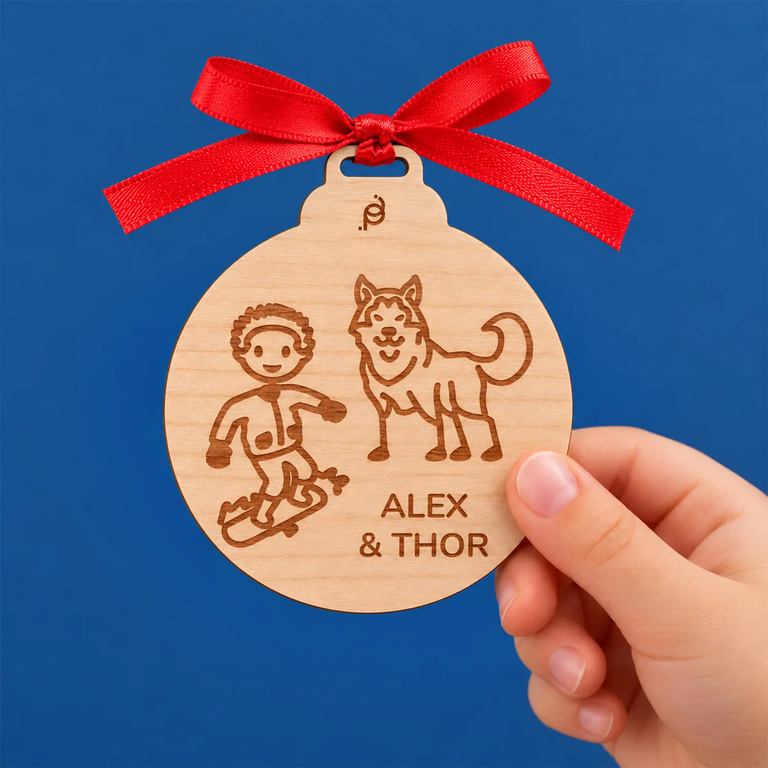 Wooden Christmas Baubles With Your Originals