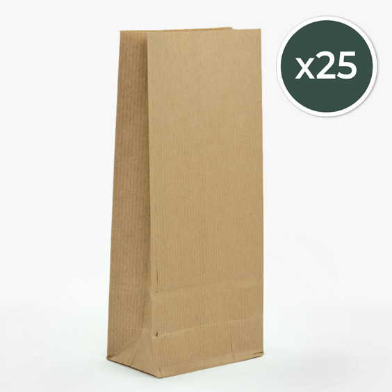 Pack 25 Bolsas de papel kraft