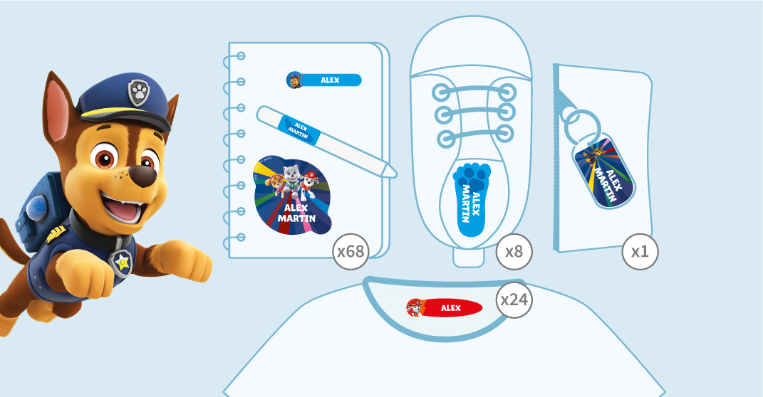 Paw Patrol Label Pack