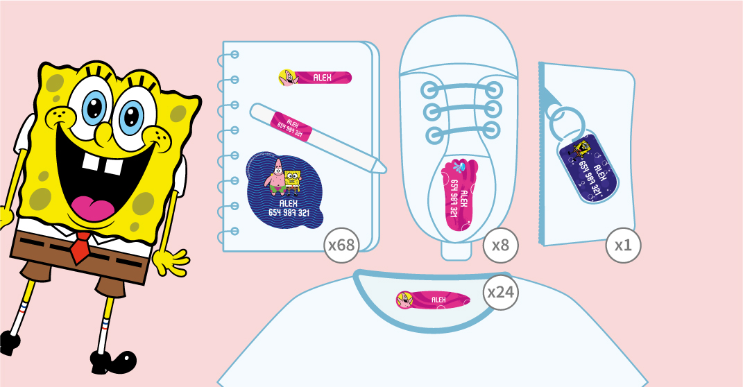 SpongeBob SquarePants Labels Pack