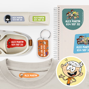 Pack Etichette A Casa dei Loud 