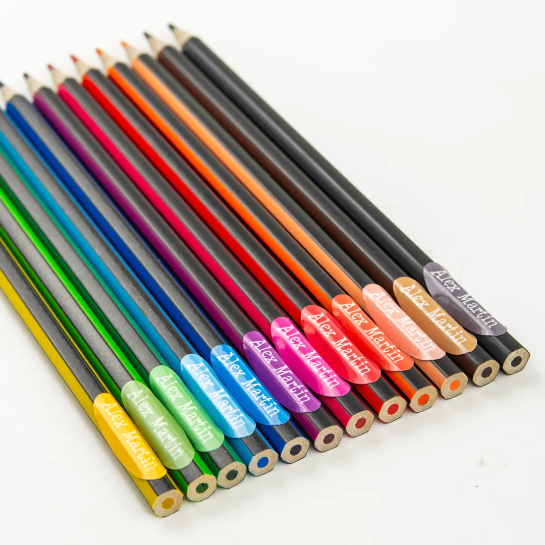 Name stickers for pencils and school supplies