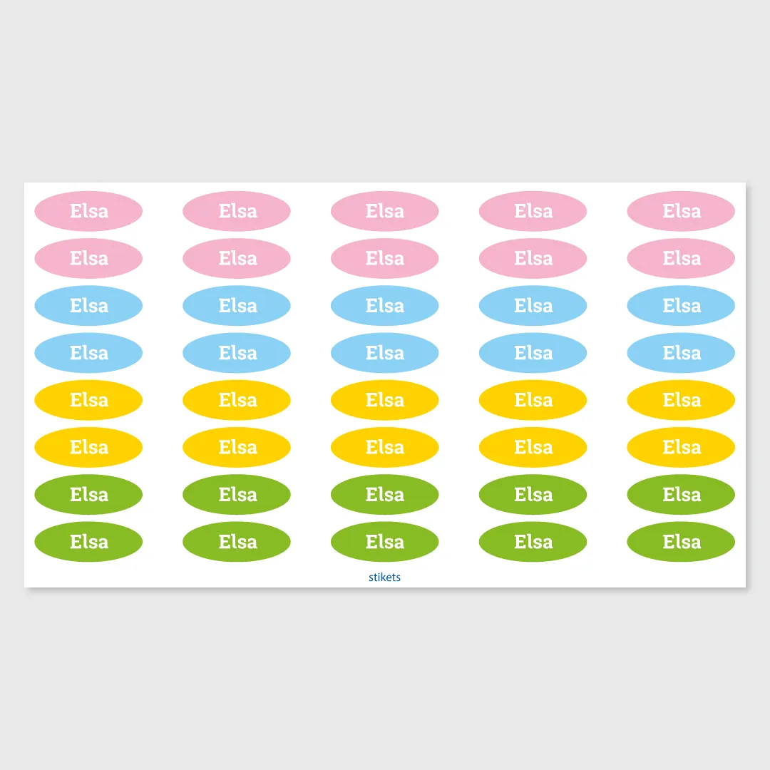 Name stickers for pencils and school supplies Name stickers for pencils and school supplies