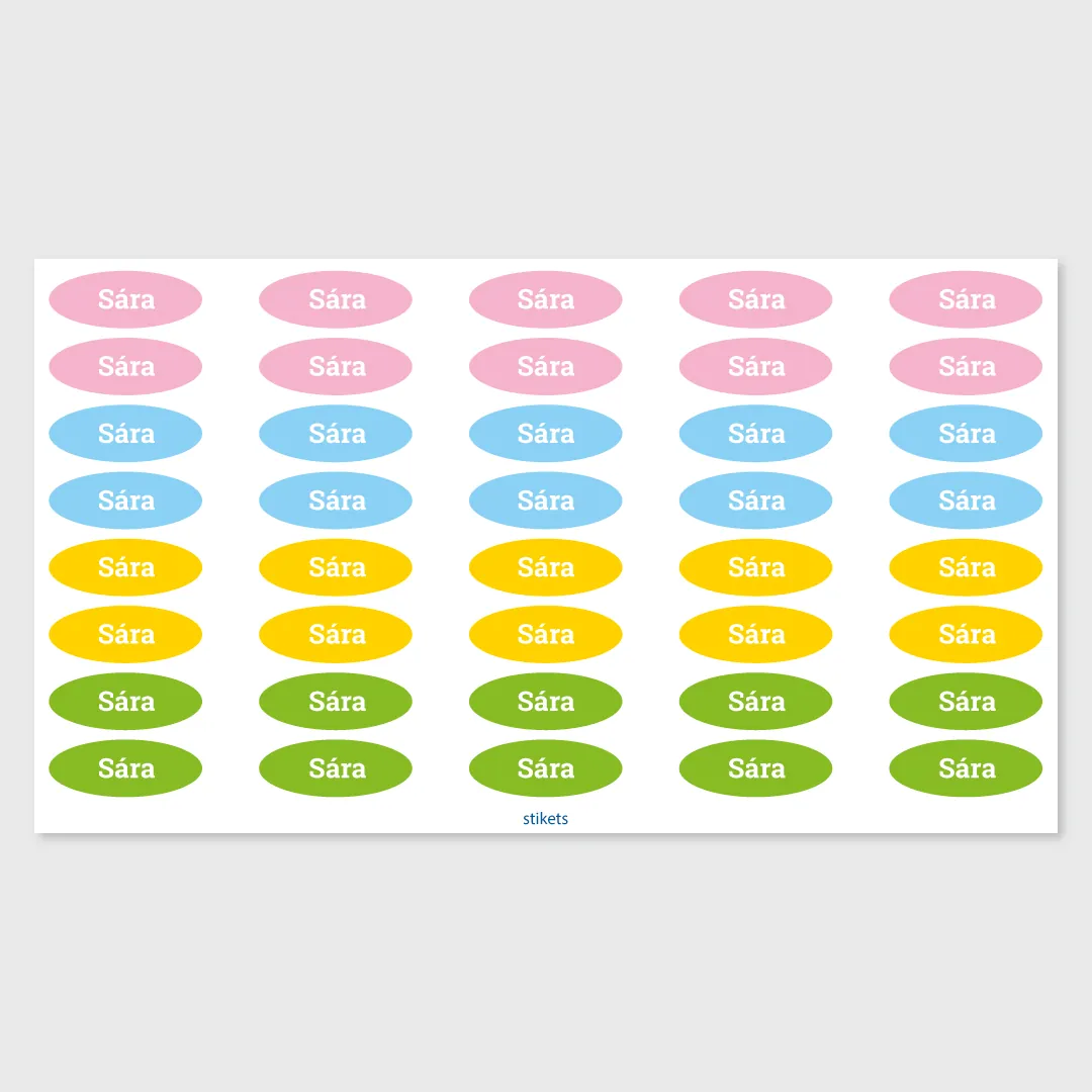 Name stickers for pencils and school supplies Name stickers for pencils and school supplies