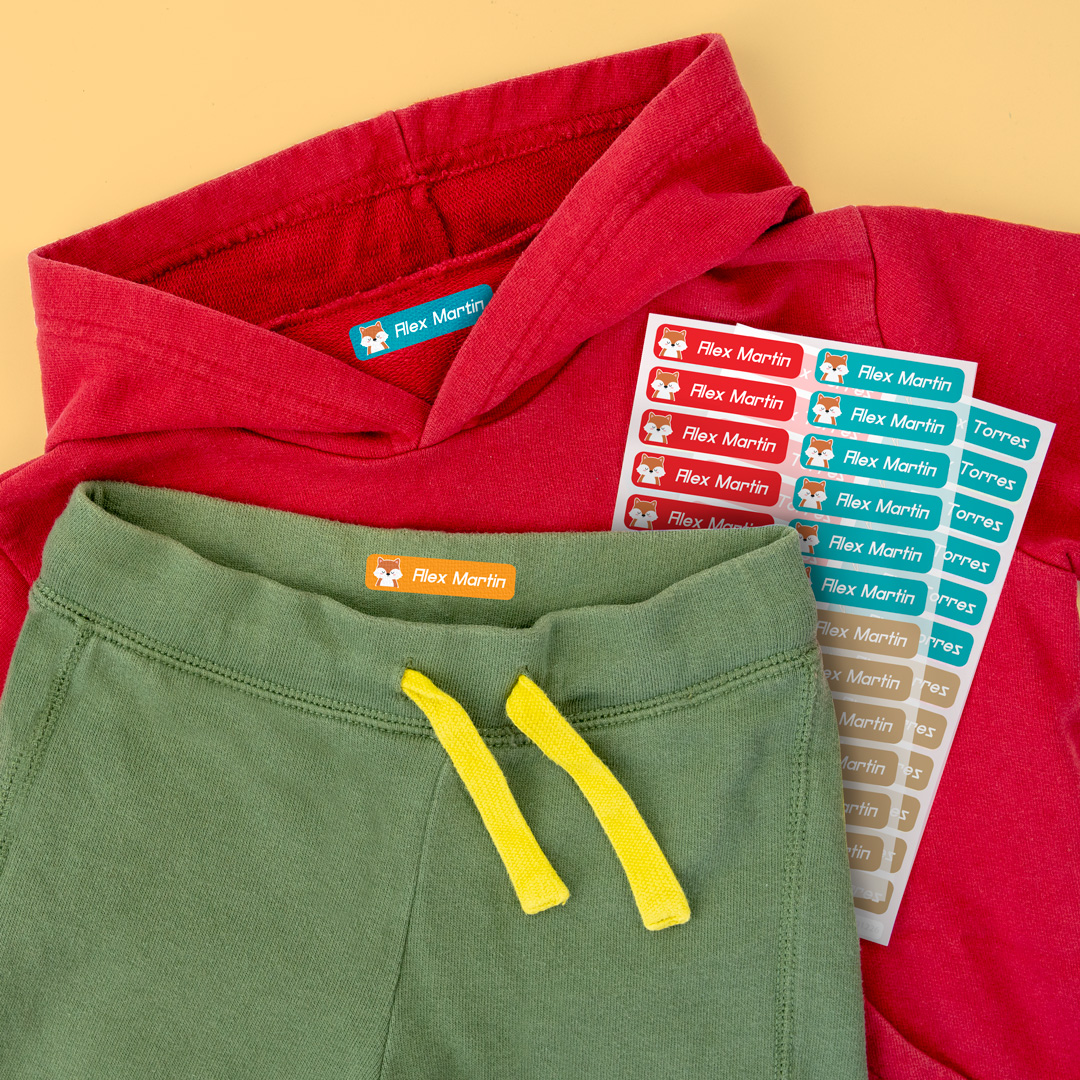 Kleine naamlabels voor kleding