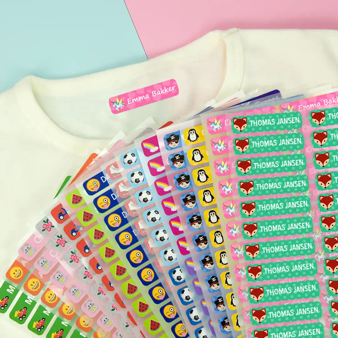 Kleine naamlabels voor kleding Kleine naamlabels voor kleding