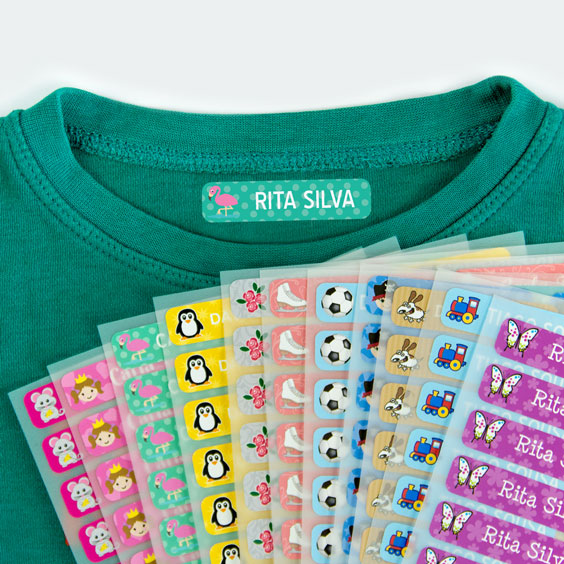 Etiquetas para roupa pequenas