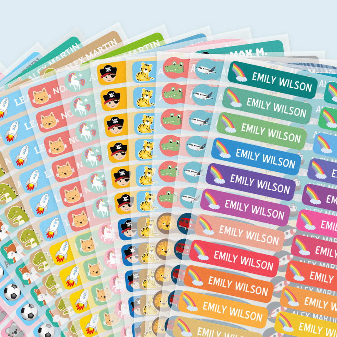 Kleine naamlabels voor kleding