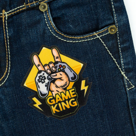 Iron-On Patch Game King
