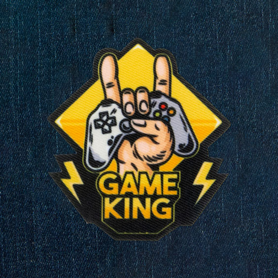 Iron-On Patch Game King