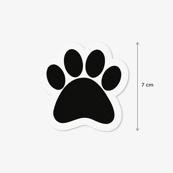 Animal Footprint Iron-On Patch
