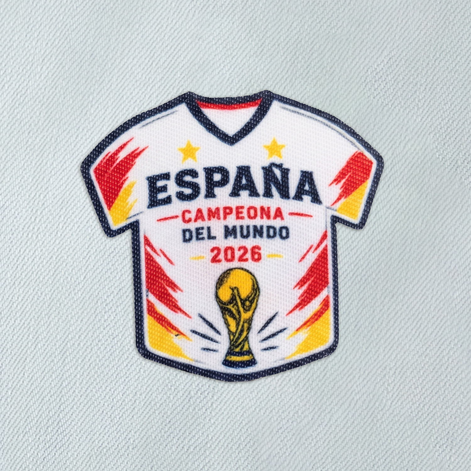 Parche termoadhesivo camiseta España campeona del mundo Parche termoadhesivo camiseta España campeona del mundo