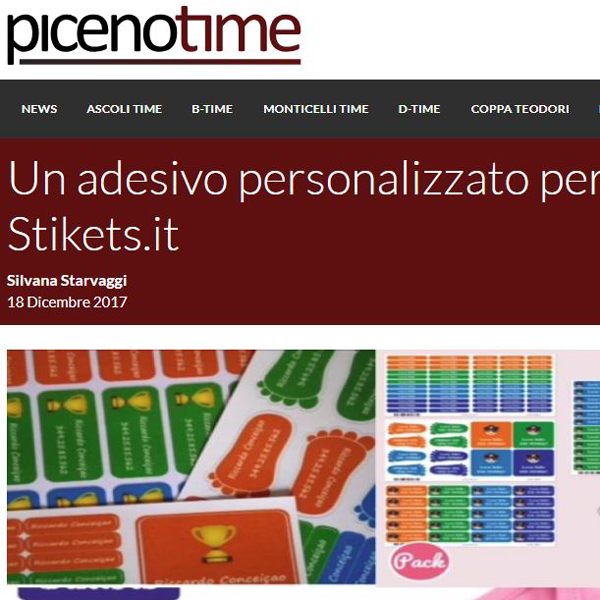 Un adesivo personalizzato ...