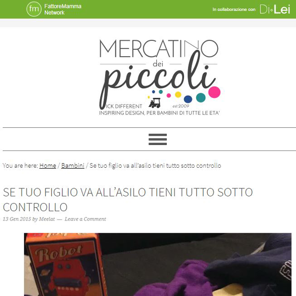 Se tuo figlio va all’asilo tieni ...