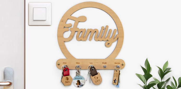 Family Custom Keyring Hanger