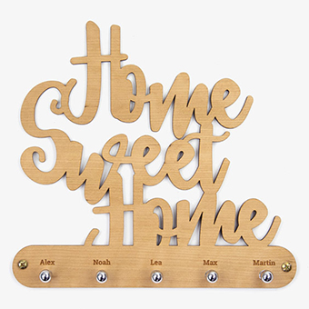 Home Sweet Home Custom Keyring Hanger