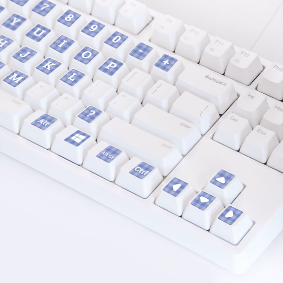 Autocolantes retangulares para o teclado