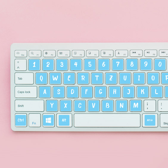 Keyboard Square Stickers