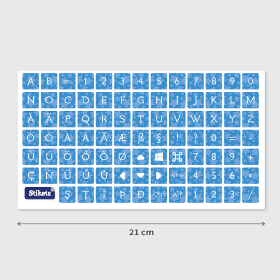 Keyboard Square Stickers