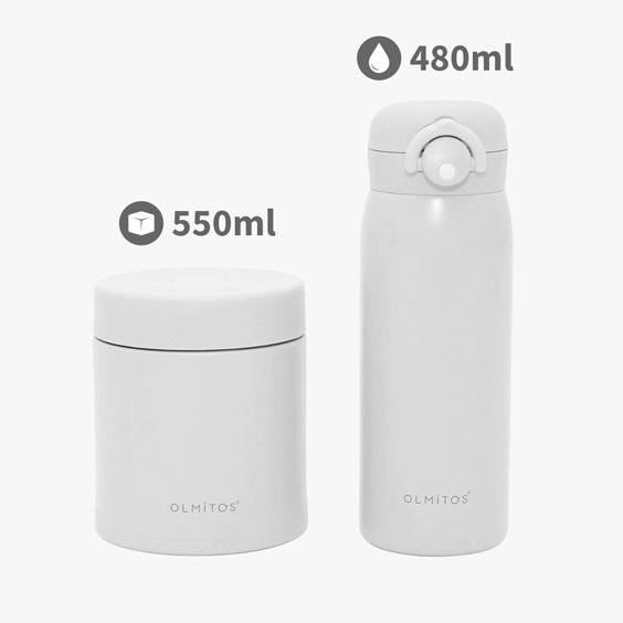 Personalised Thermos set of Drink Bottle and Food Jar