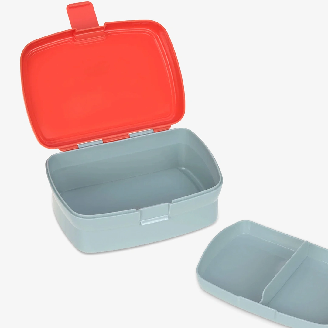Fire Engine Snack Box and Water Bottle Set by Lässig Customisable