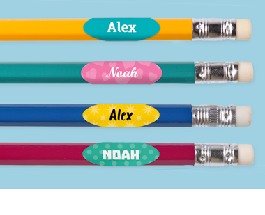 Personalized Tiny Pencil Labels  Mini Name Labels for Kids Pencils
