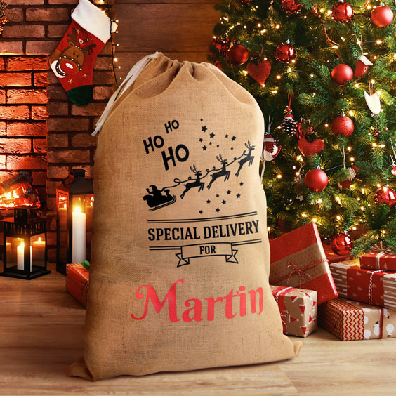 Large Personalized Santa’s Sleigh Sack