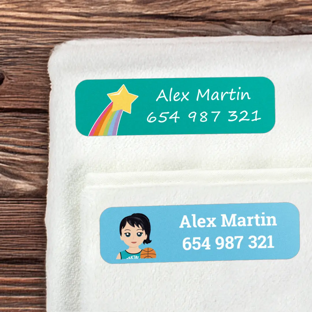 Grote naamlabels voor kleding