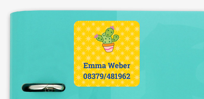 Große Namenssticker