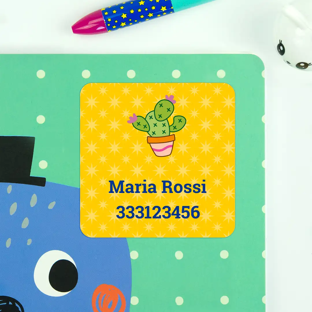 Etichette adesive grandi quadrate Etichette adesive grandi quadrate