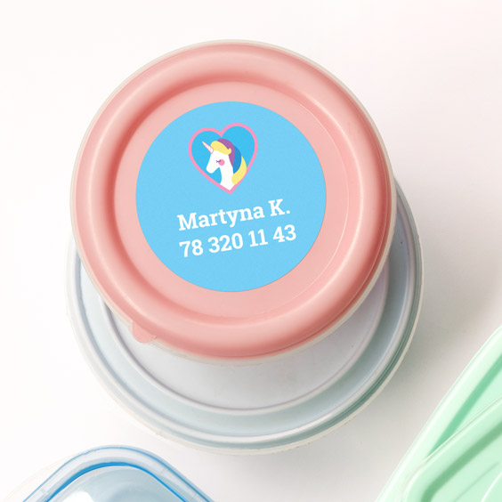 Large Round Name Labels