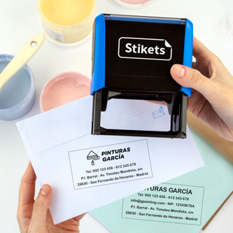 Sello personalizado para empresas pequeño - Stikets